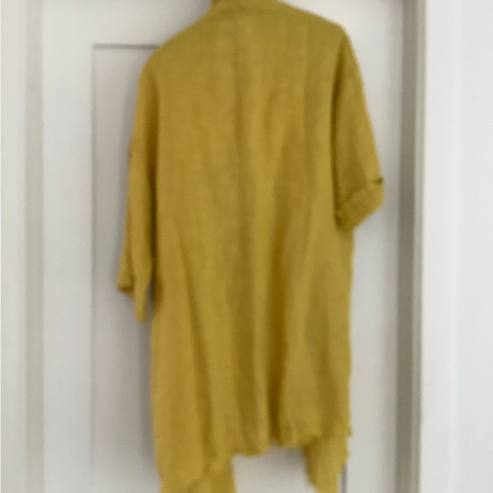 Linen Yellow Jacket - Picture 3 of 4